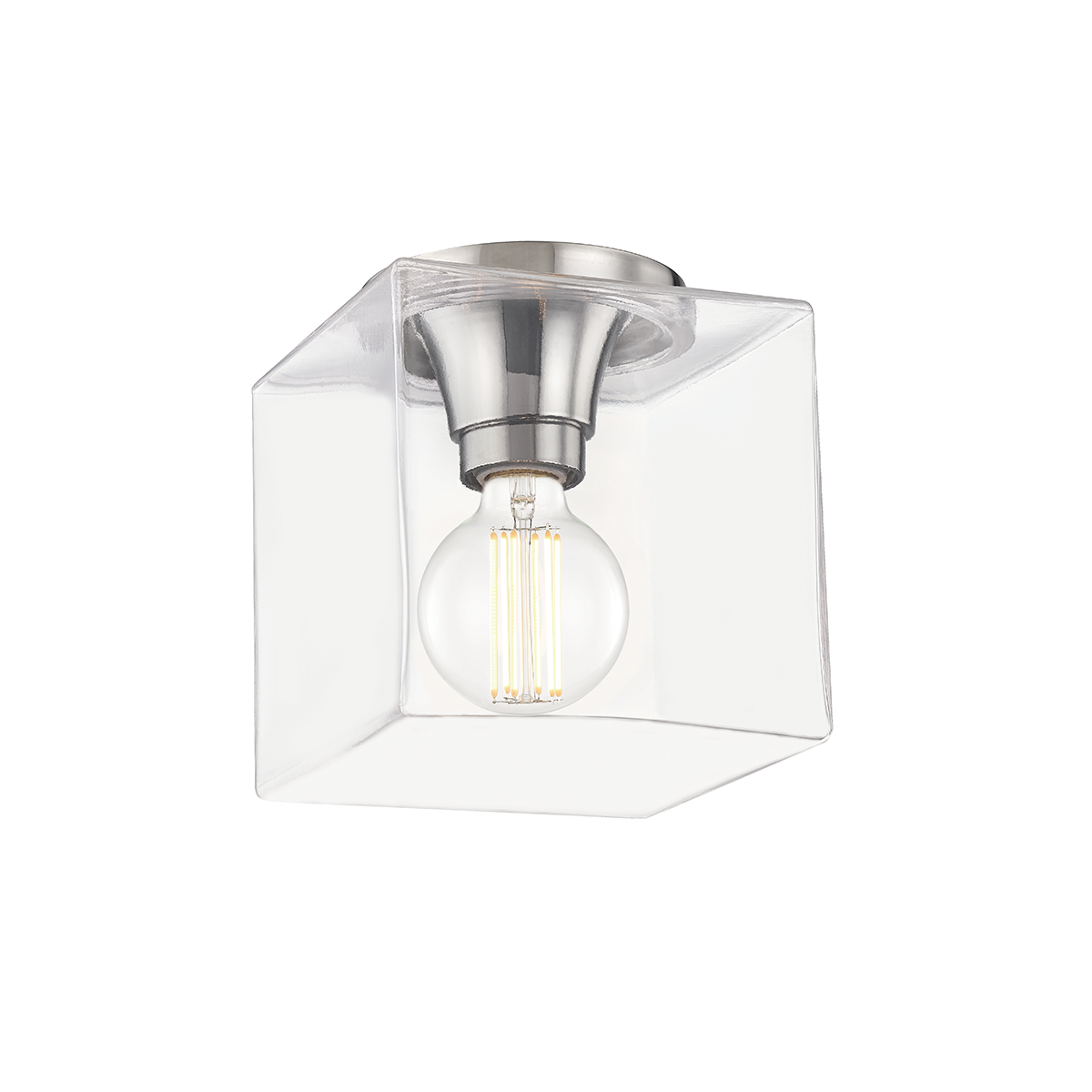 Grace Flush Mount in Polished Nickel Finish