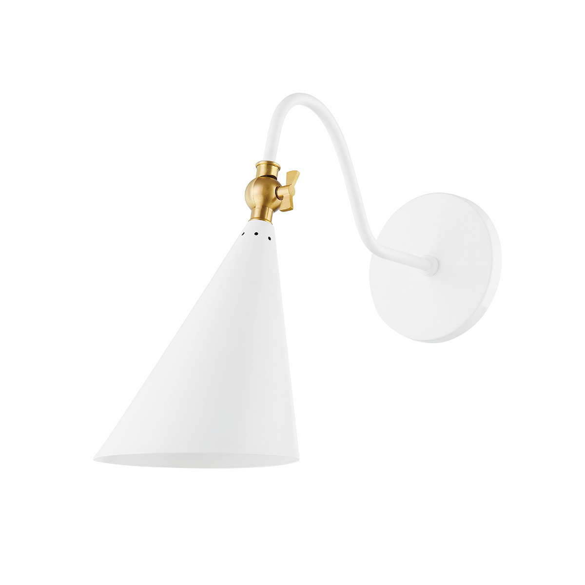 Lupe Wall Sconce in AGED BRASS/SOFT WHITE Finish