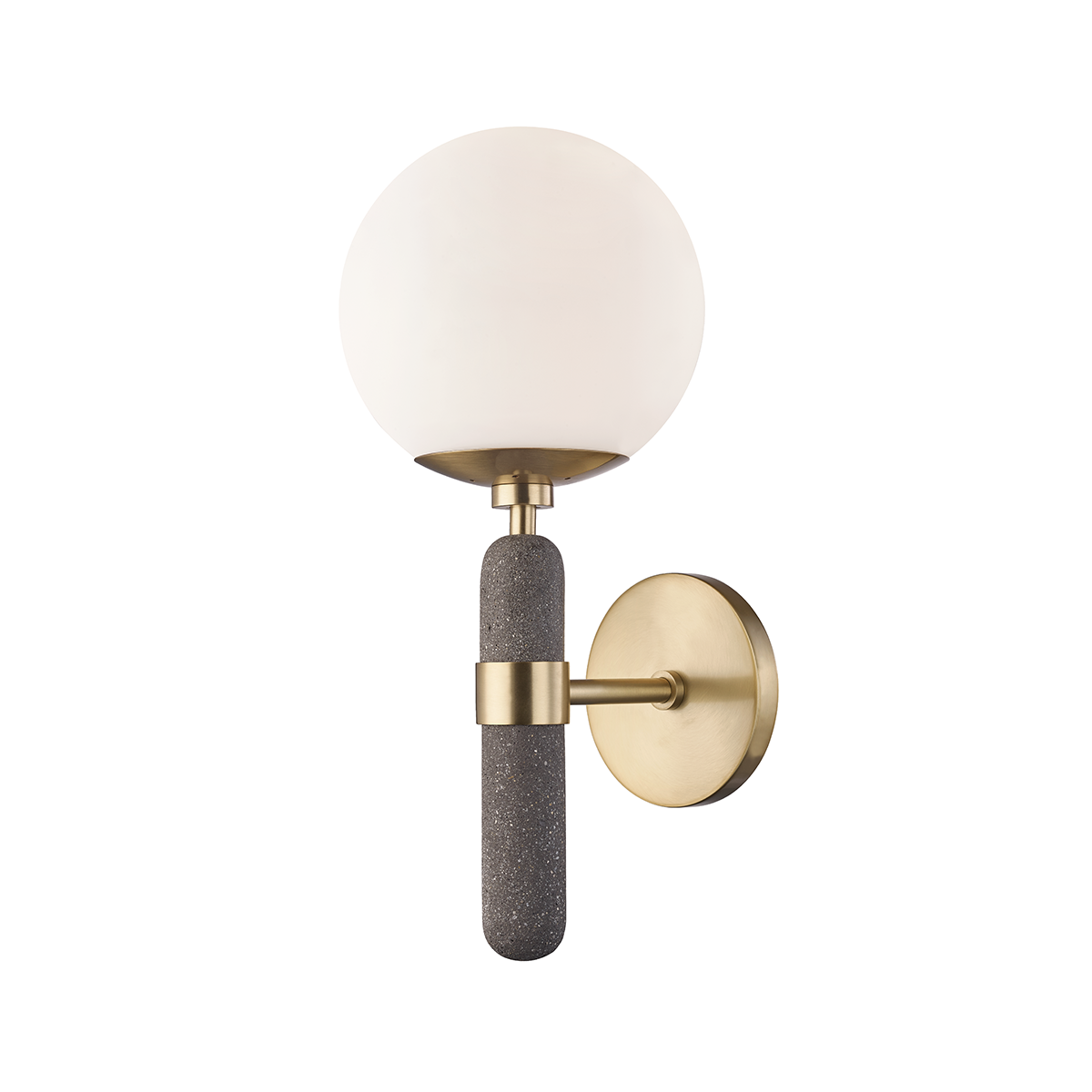 Brielle Wall Sconce in Aged Brass Finish