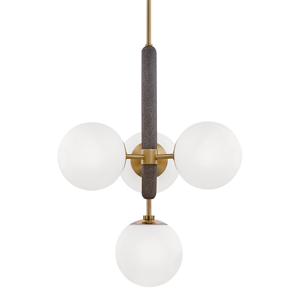 Brielle Chandelier in Aged Brass Finish