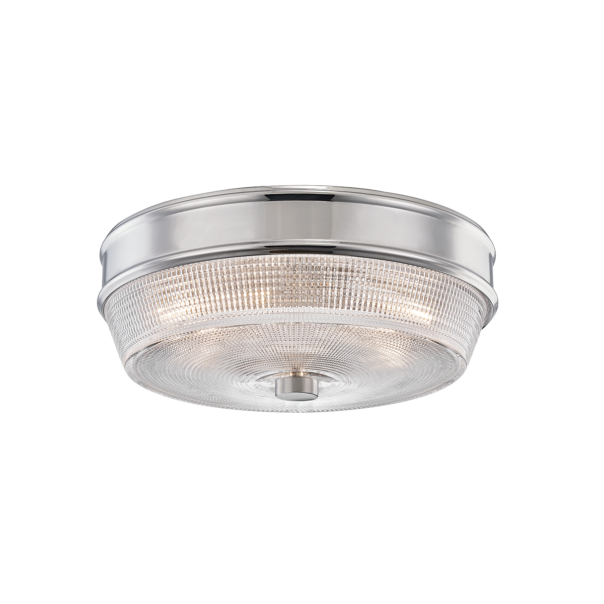 Lacey Flush Mount in Polished Nickel Finish