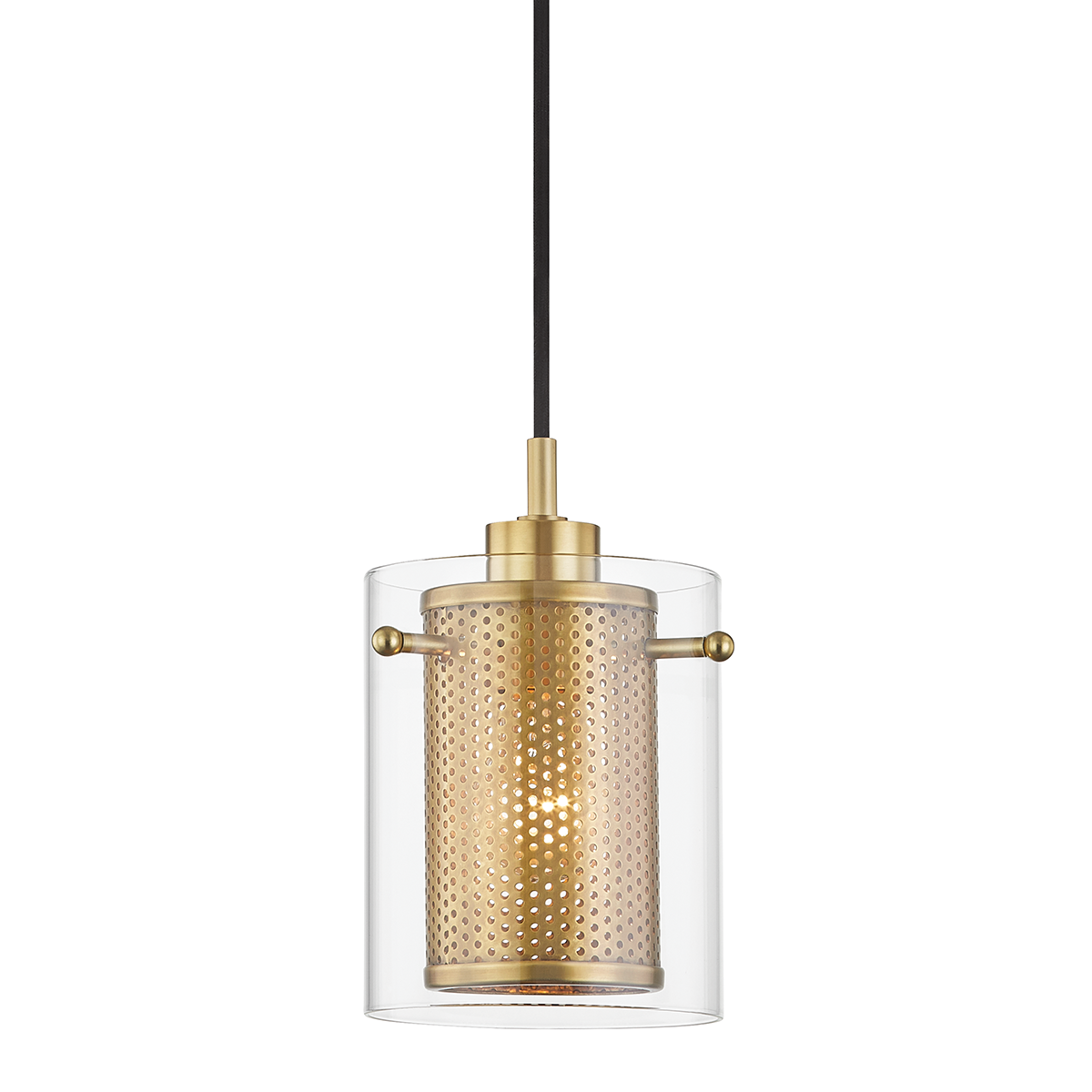 Elanor Pendant in Aged Brass Finish