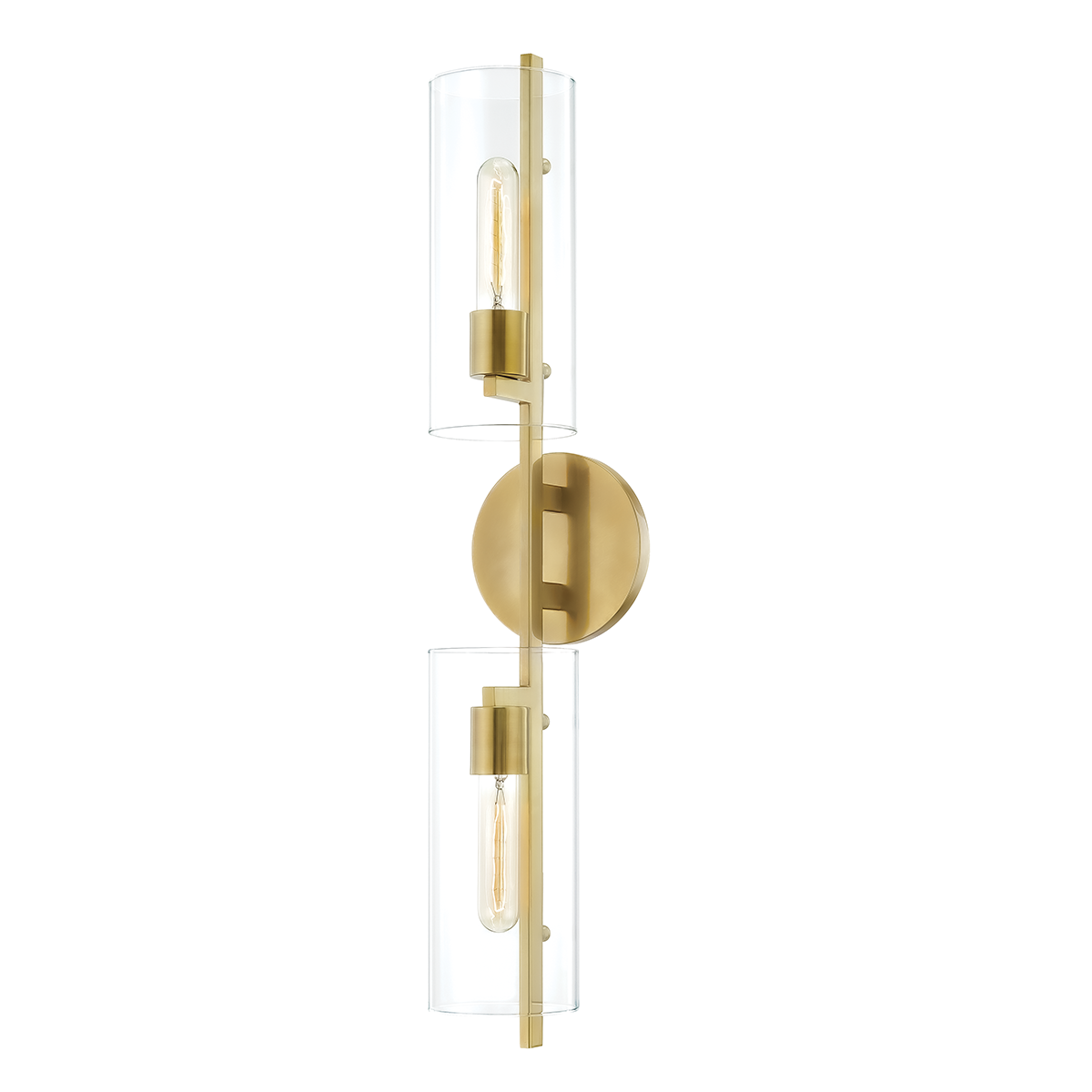 Ariel Wall Sconce in Aged Brass Finish