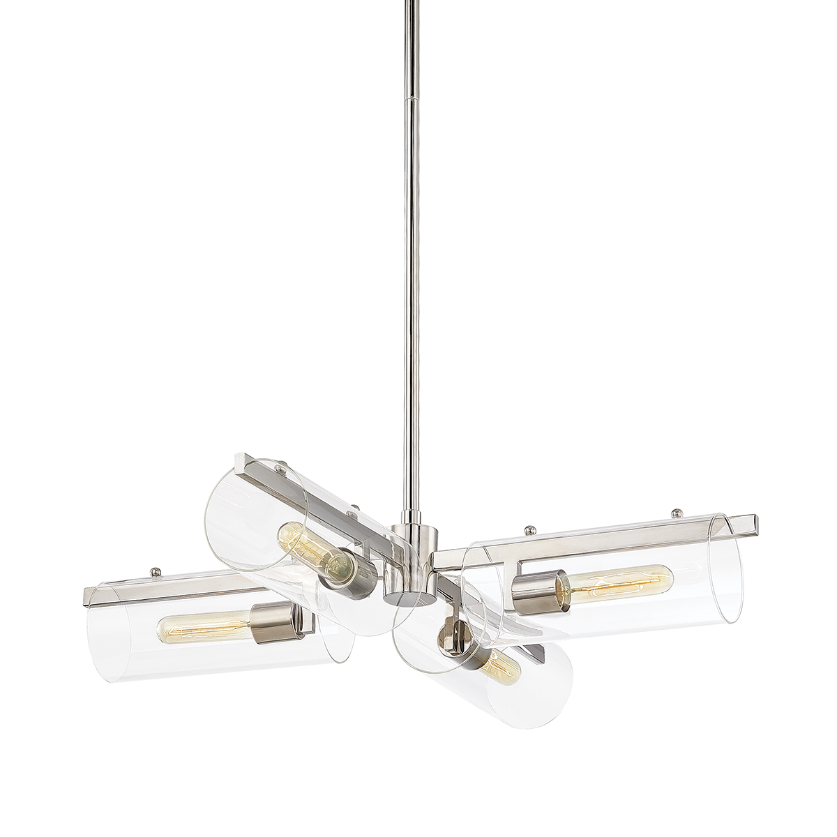 Ariel Chandelier in Polished Nickel Finish