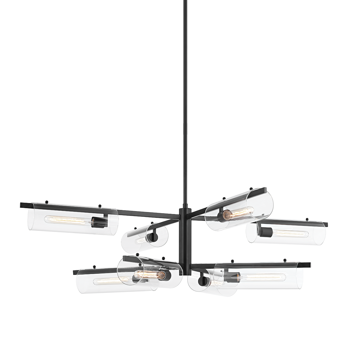 Ariel Chandelier in Soft Black Finish