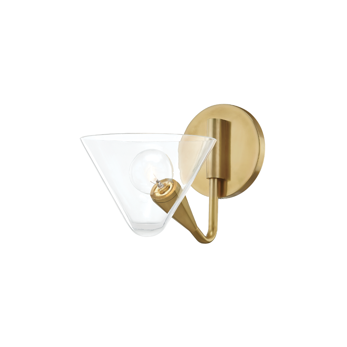 Isabella Wall Sconce in Aged Brass Finish