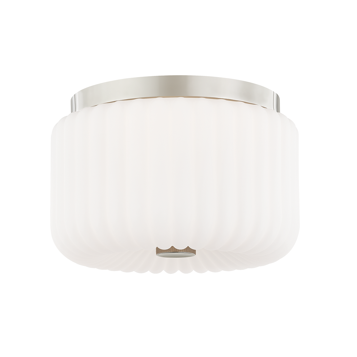 Lydia Flush Mount in Polished Nickel Finish