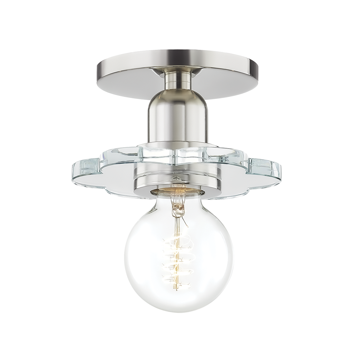 Alexa Wall Sconce in Polished Nickel Finish