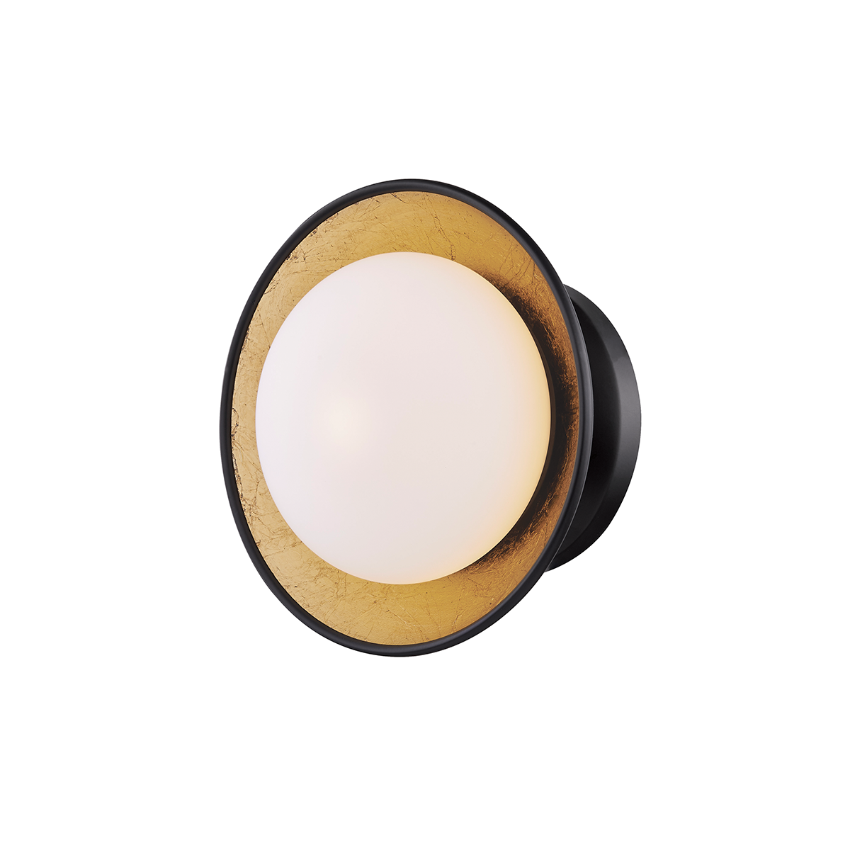 Cadence Semi Flush in Black Lustro/gold Leaf Combo Finish