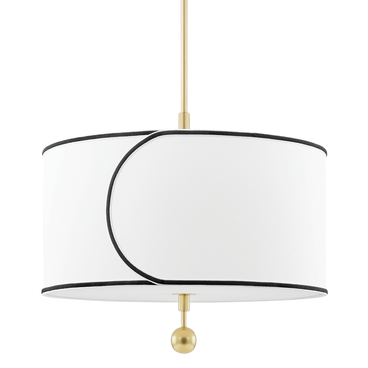 Zara Chandelier in Aged Brass Finish