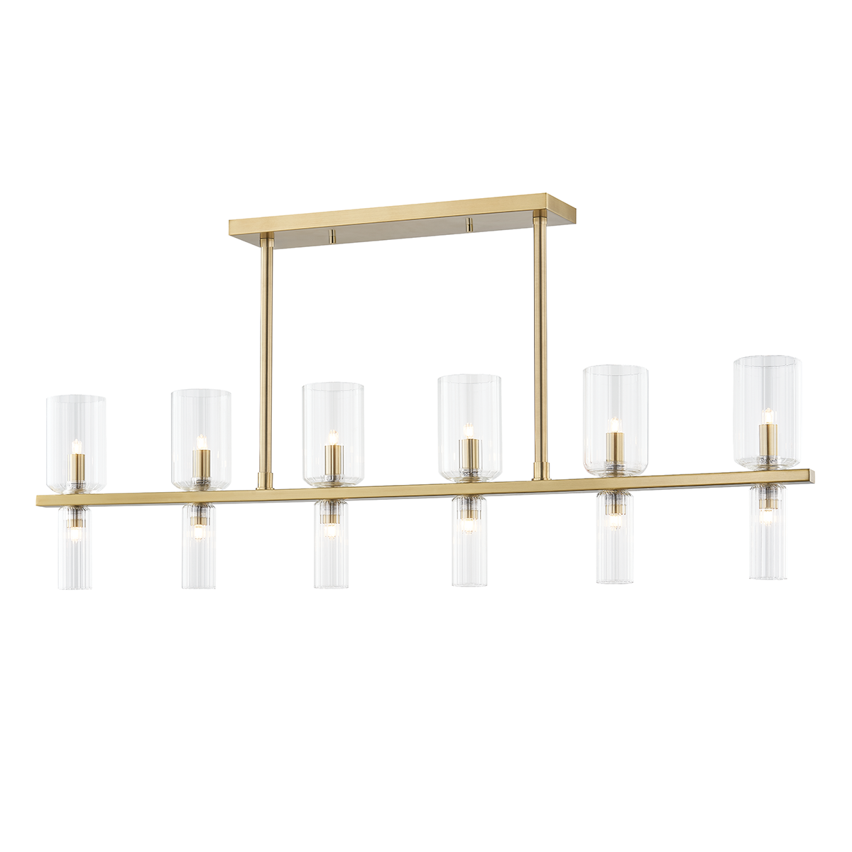 Tabitha Linear in Aged Brass Finish