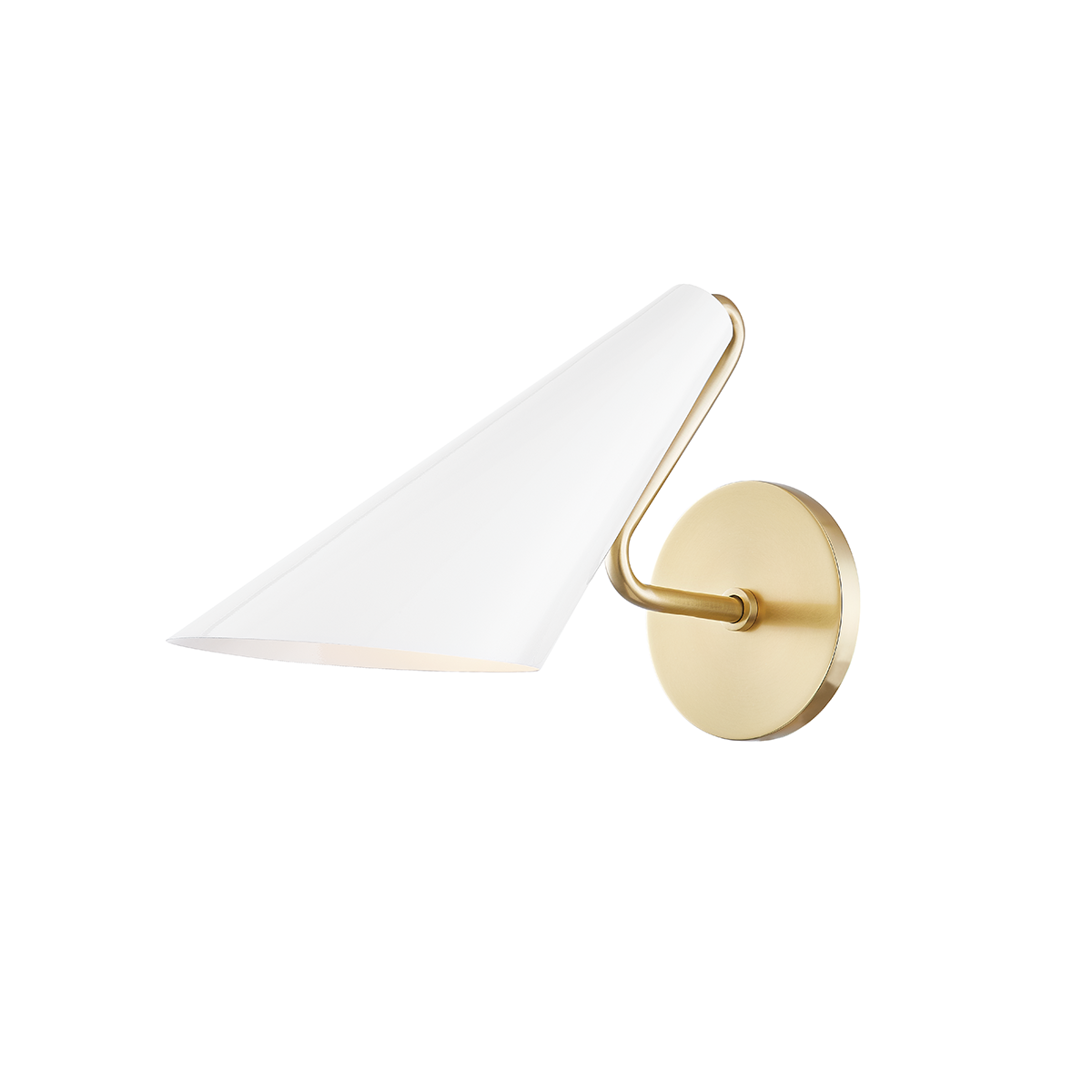 Talia Wall Sconce in Aged Brass/dove Gray Combo Finish