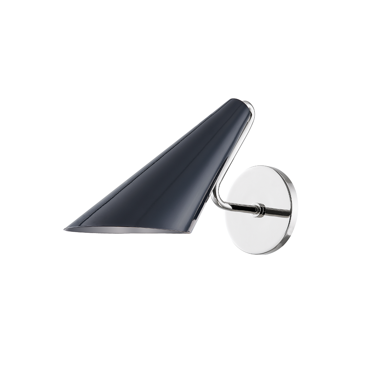 Talia Wall Sconce in Polished Nickel/midnight Blue Combo Finish