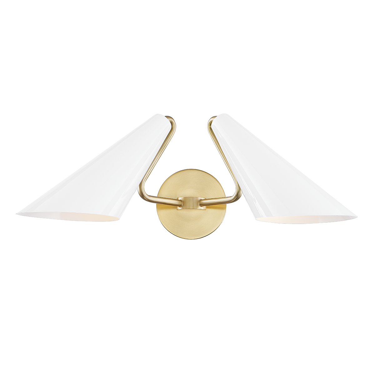 Talia Wall Sconce in Aged Brass/dove Gray Combo Finish