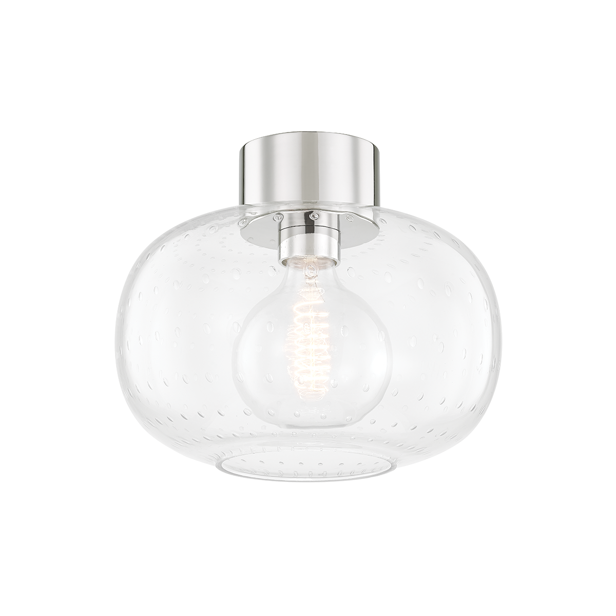 Harlow Flush Mount in Polished Nickel Finish