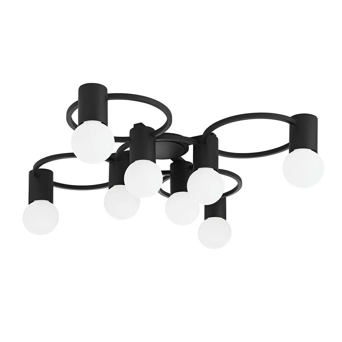 Hope Semi Flush in TEXTURED BLACK Finish