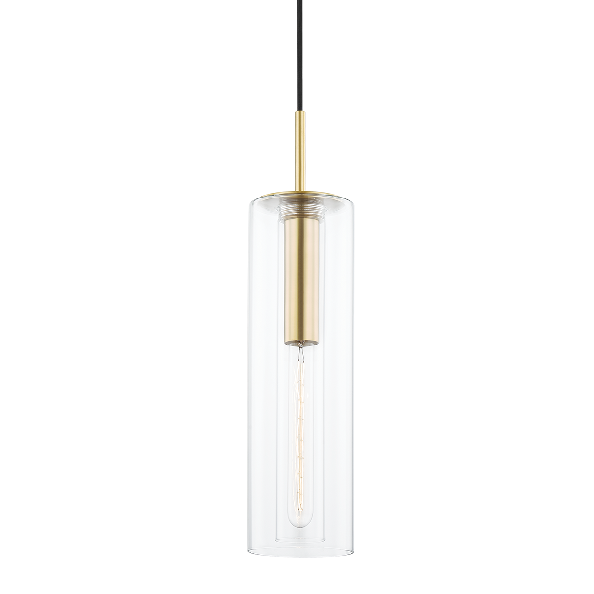 Belinda Pendant in Aged Brass Finish