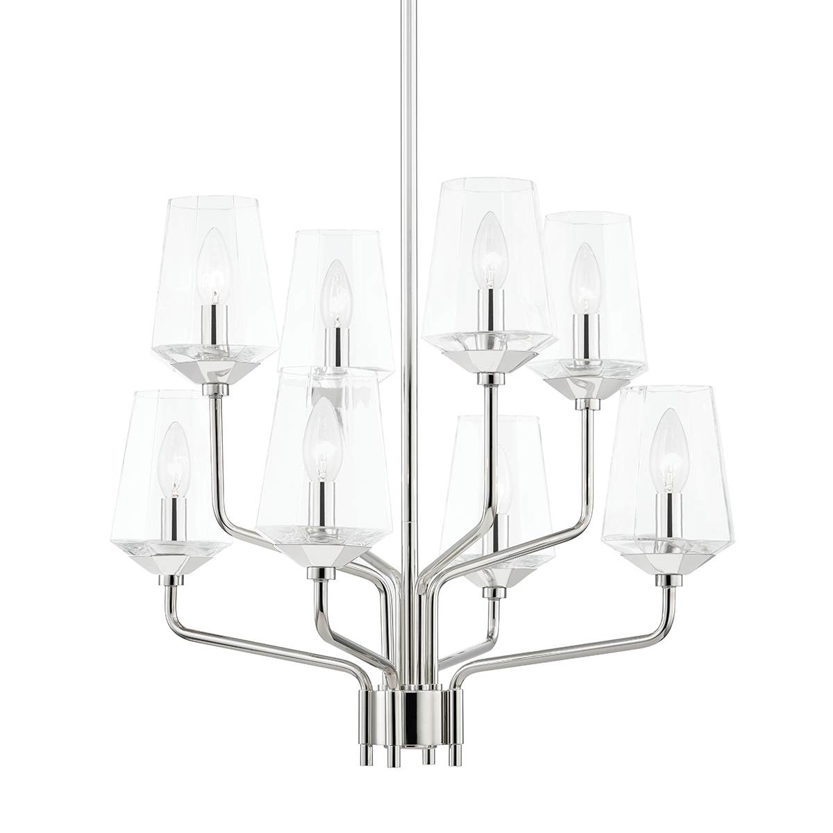 Kayla Chandelier in Polished Nickel Finish