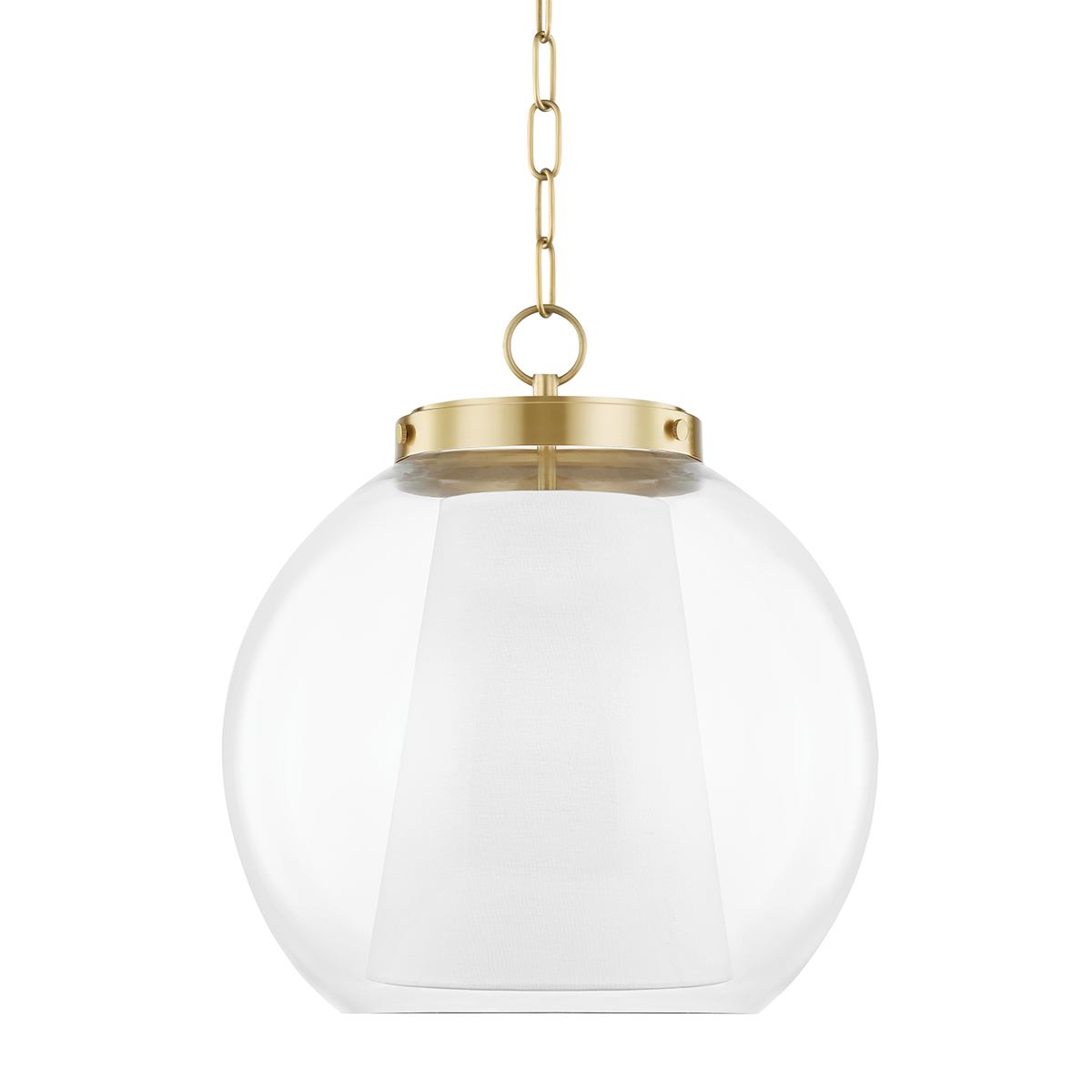 Sasha Pendant in Aged Brass Finish