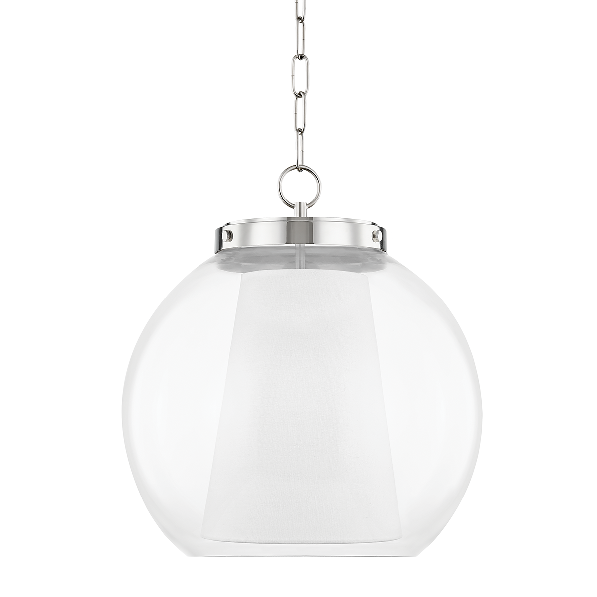 Sasha Pendant in Polished Nickel Finish