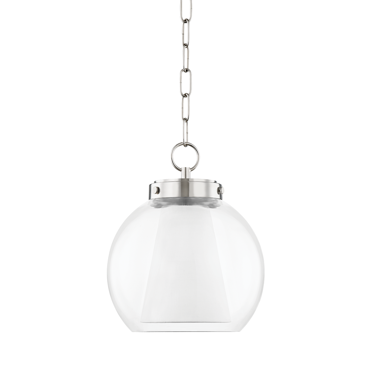 Sasha Pendant in Polished Nickel Finish