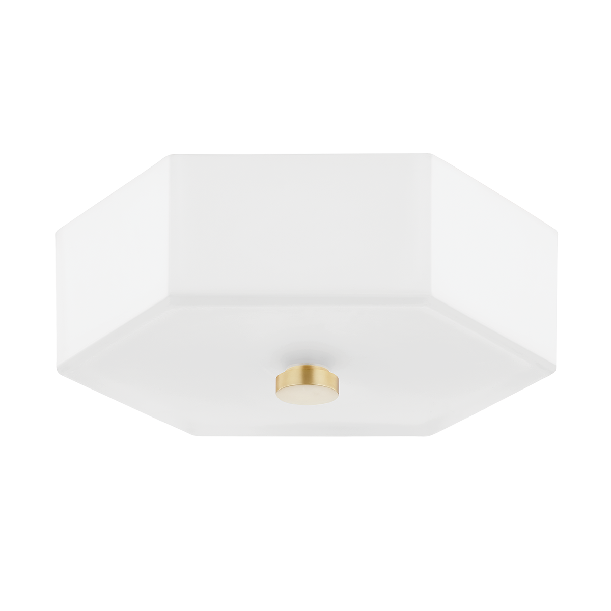 Lizzie Flush Mount in Aged Brass/polished Nickel Combo Finish