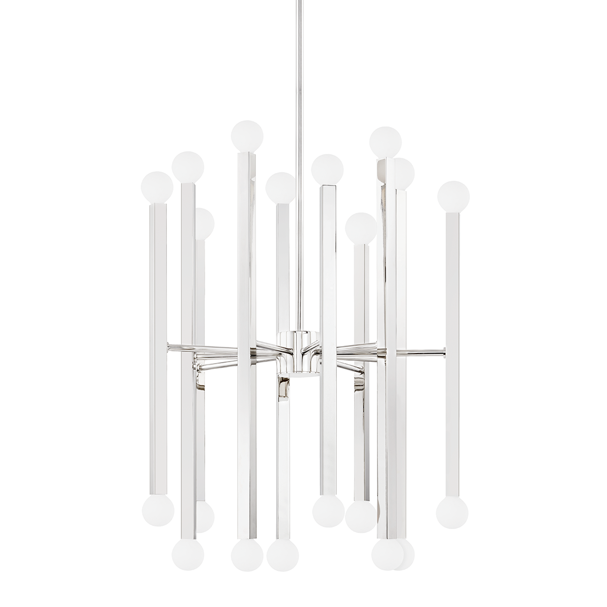 Dona Chandelier in Polished Nickel Finish