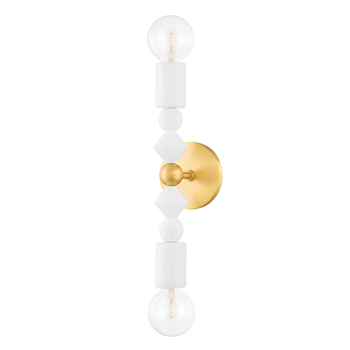 Flora Wall Sconce in Aged Brass Finish