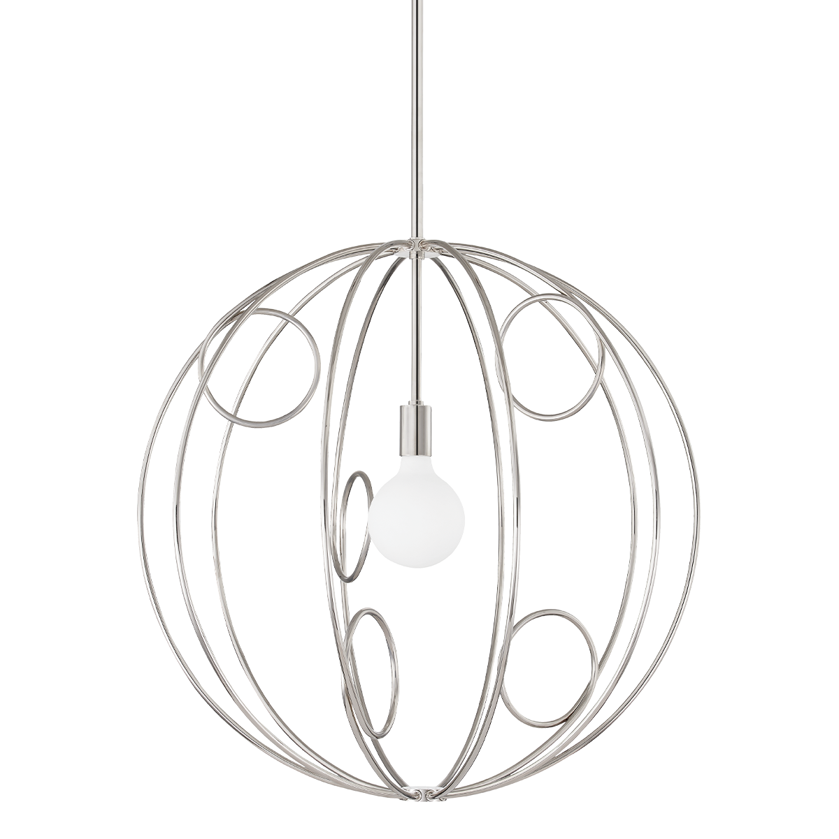 Alanis Pendant in Polished Nickel Finish