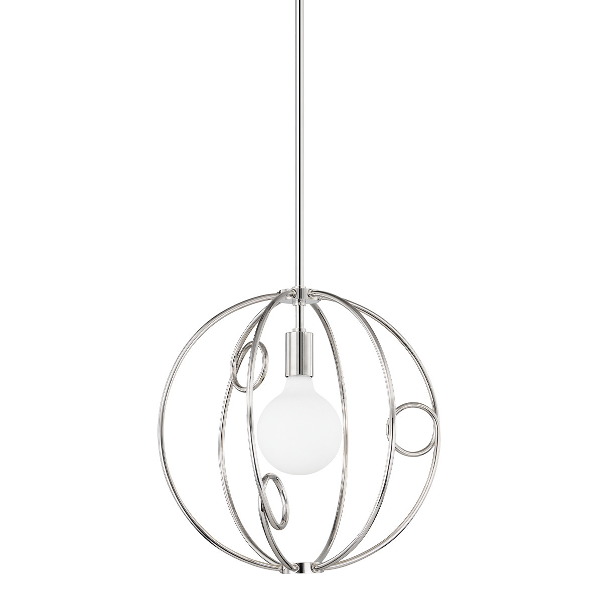 Alanis Pendant in Polished Nickel Finish