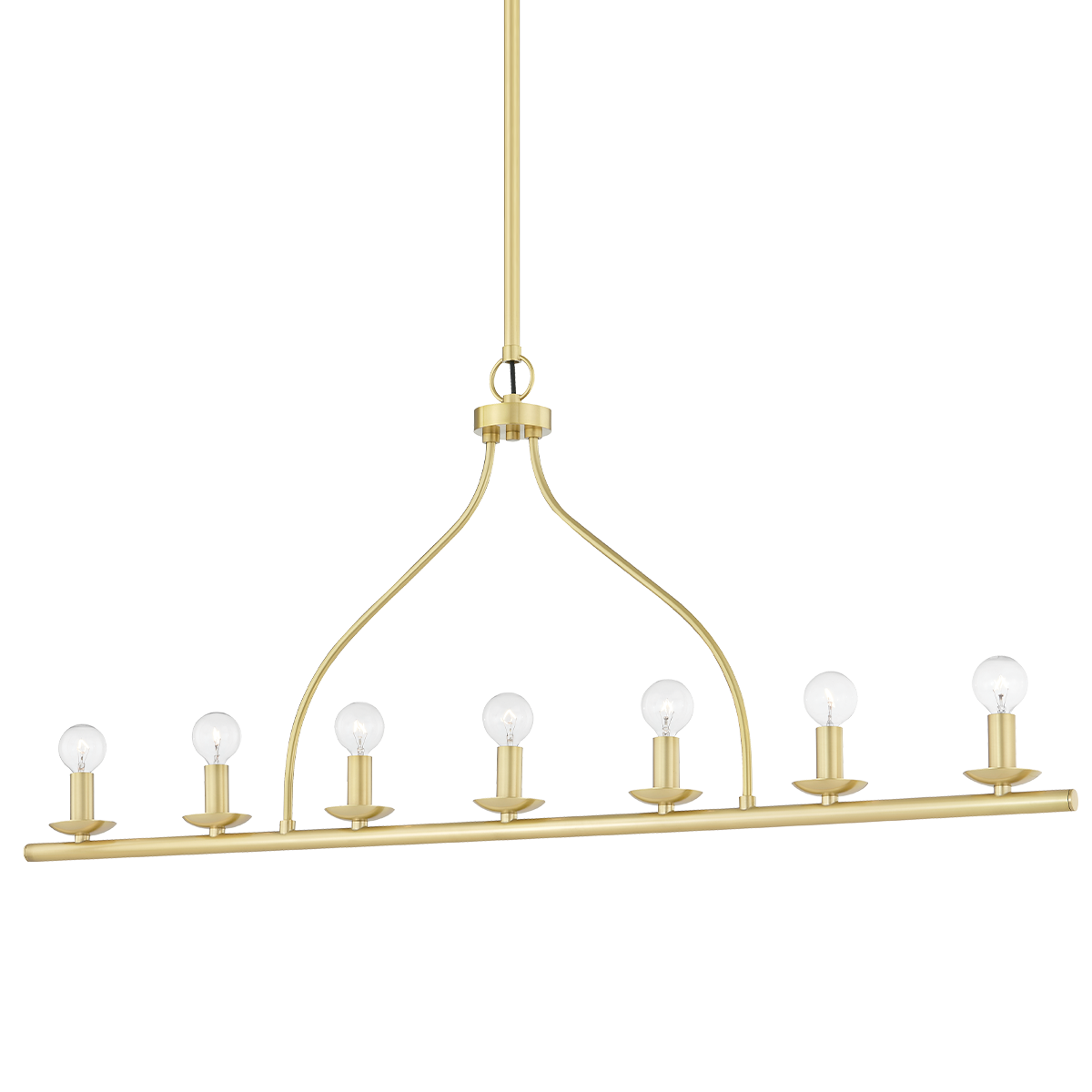 Kendra Linear in Aged Brass Finish