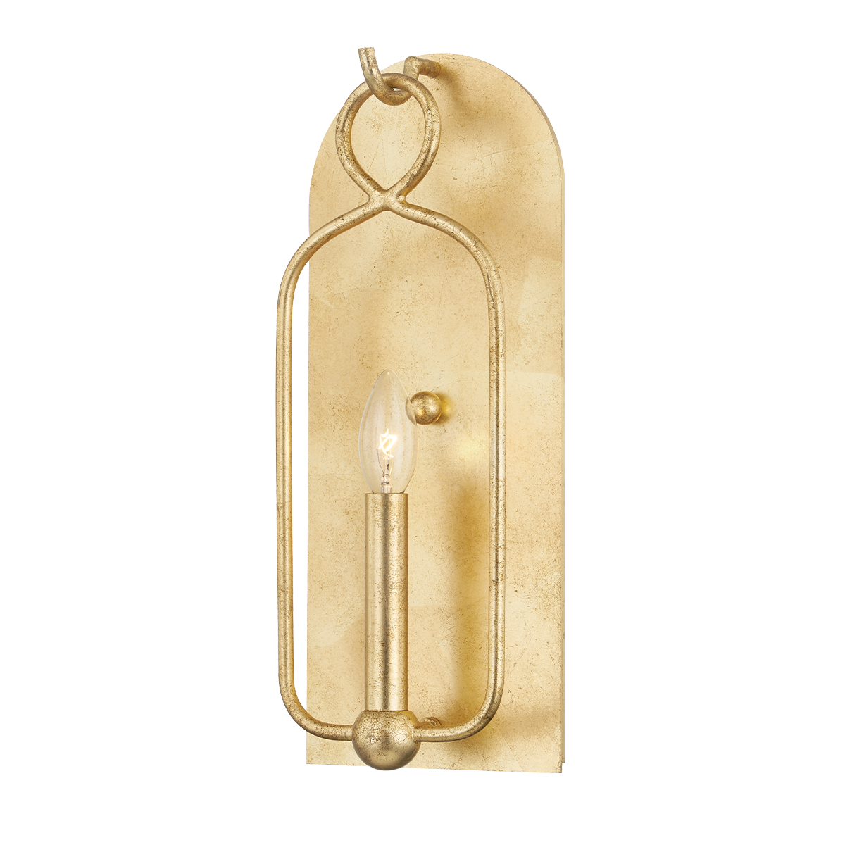 Mallory Wall Sconce in Gold Leaf Finish