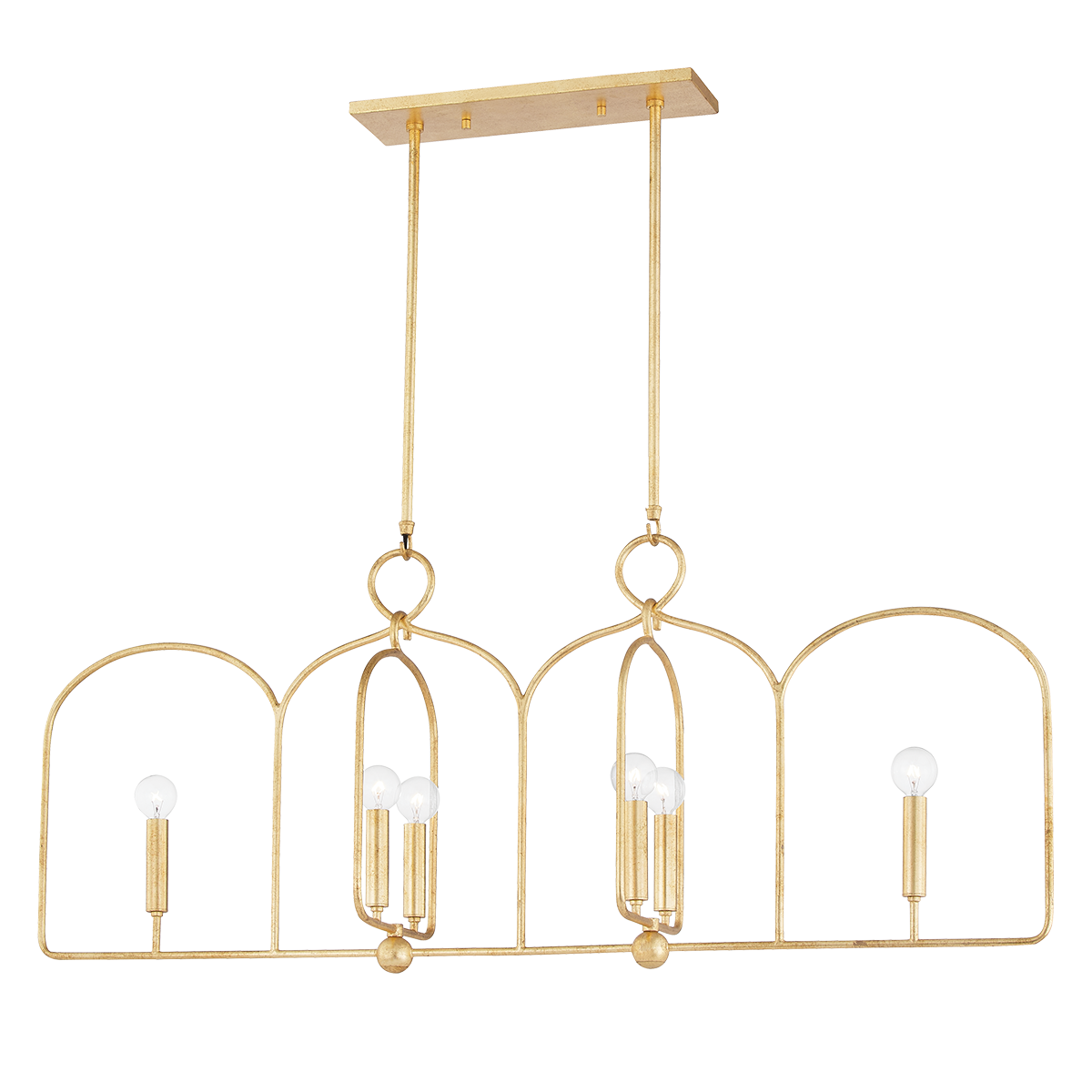 Mallory Linear in Gold Leaf Finish