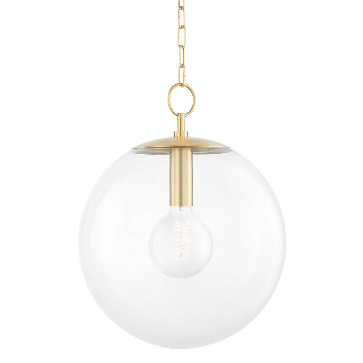 Juliana Pendant in Aged Brass Finish