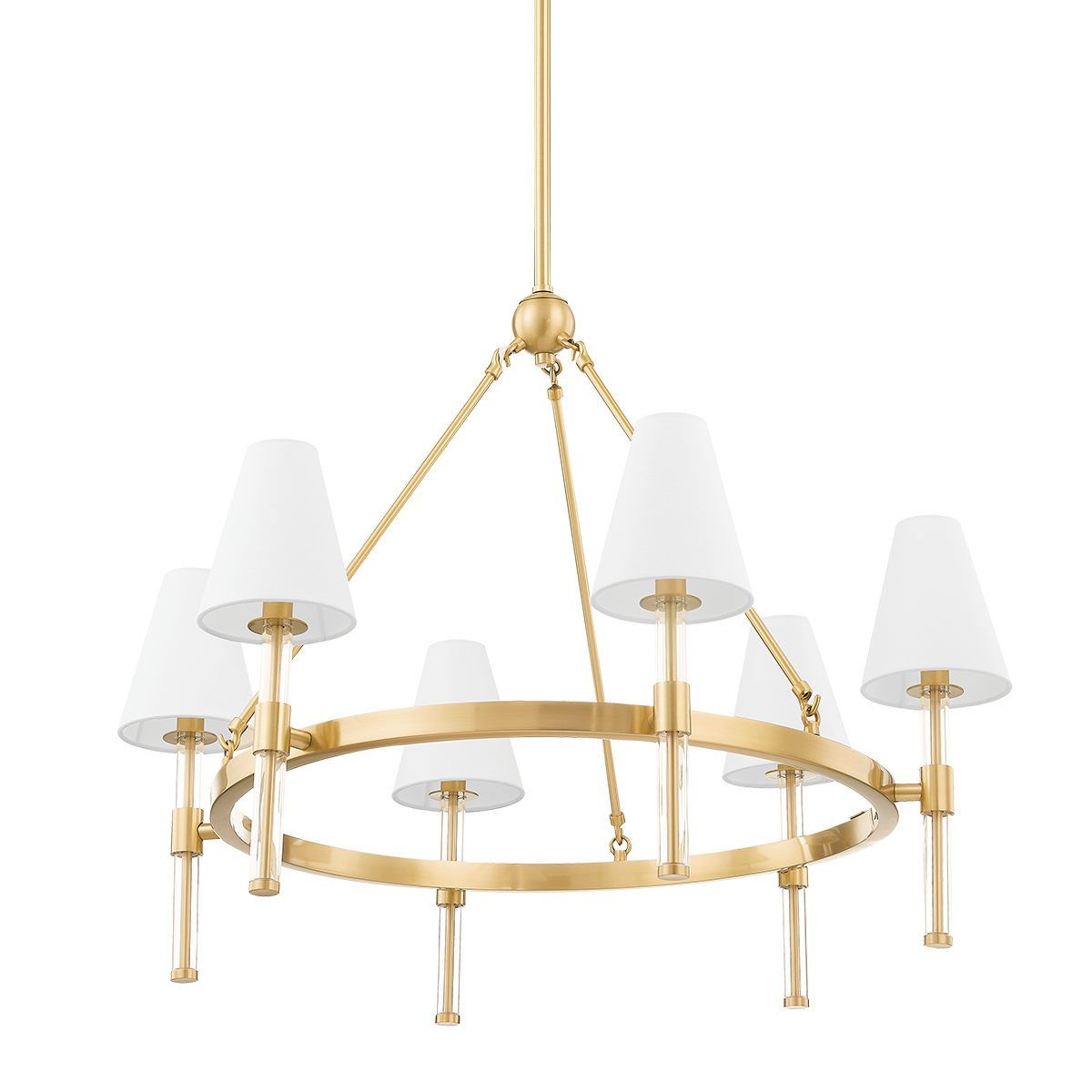 Janelle Chandelier in Aged Brass Finish