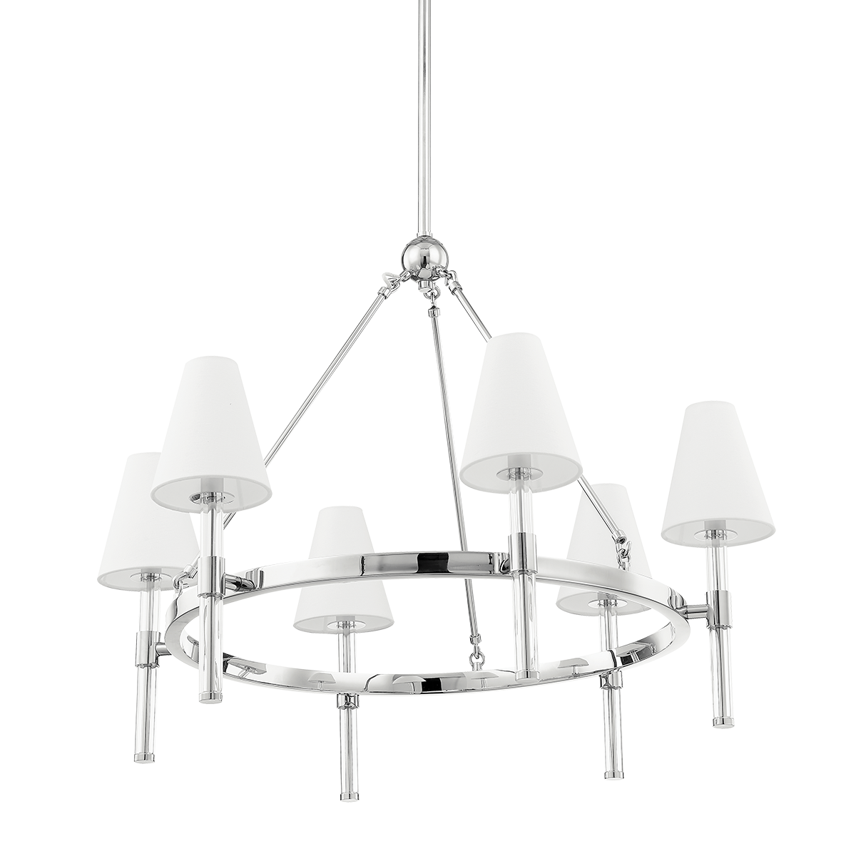 Janelle Chandelier in Polished Nickel Finish