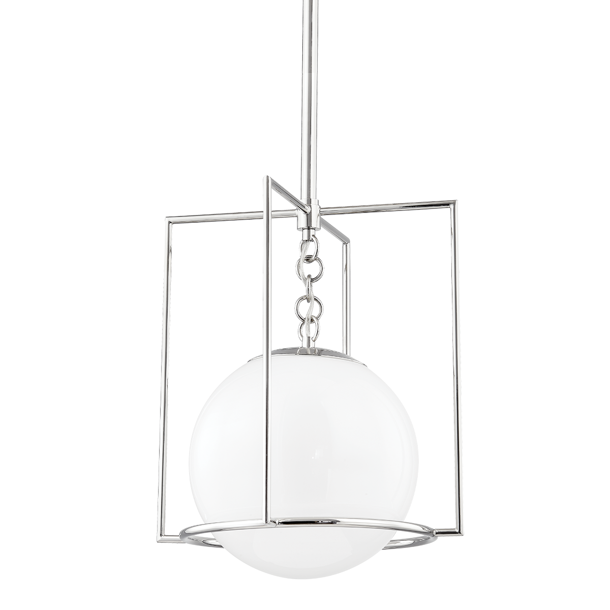 Frankie Pendant in Polished Nickel Finish
