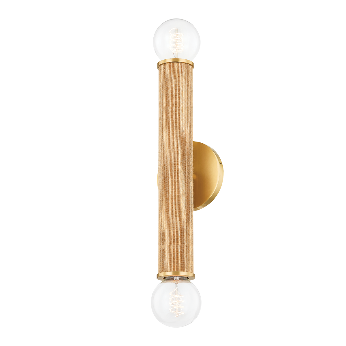AMABELLA Wall Sconce in Aged Brass Finish
