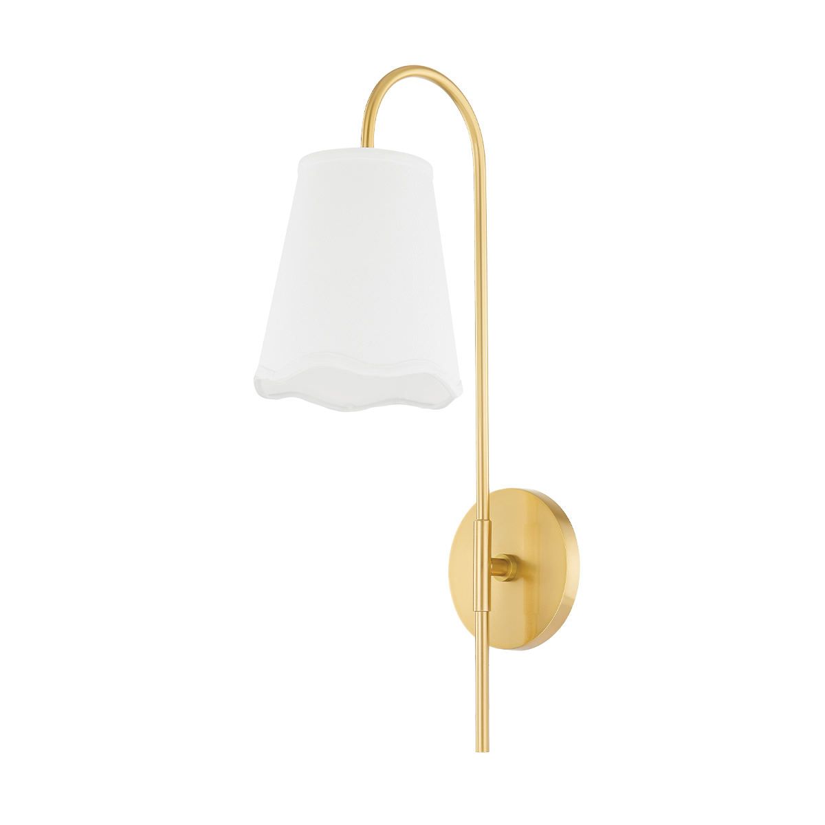 DOROTHY Wall Sconce in Aged Brass Finish