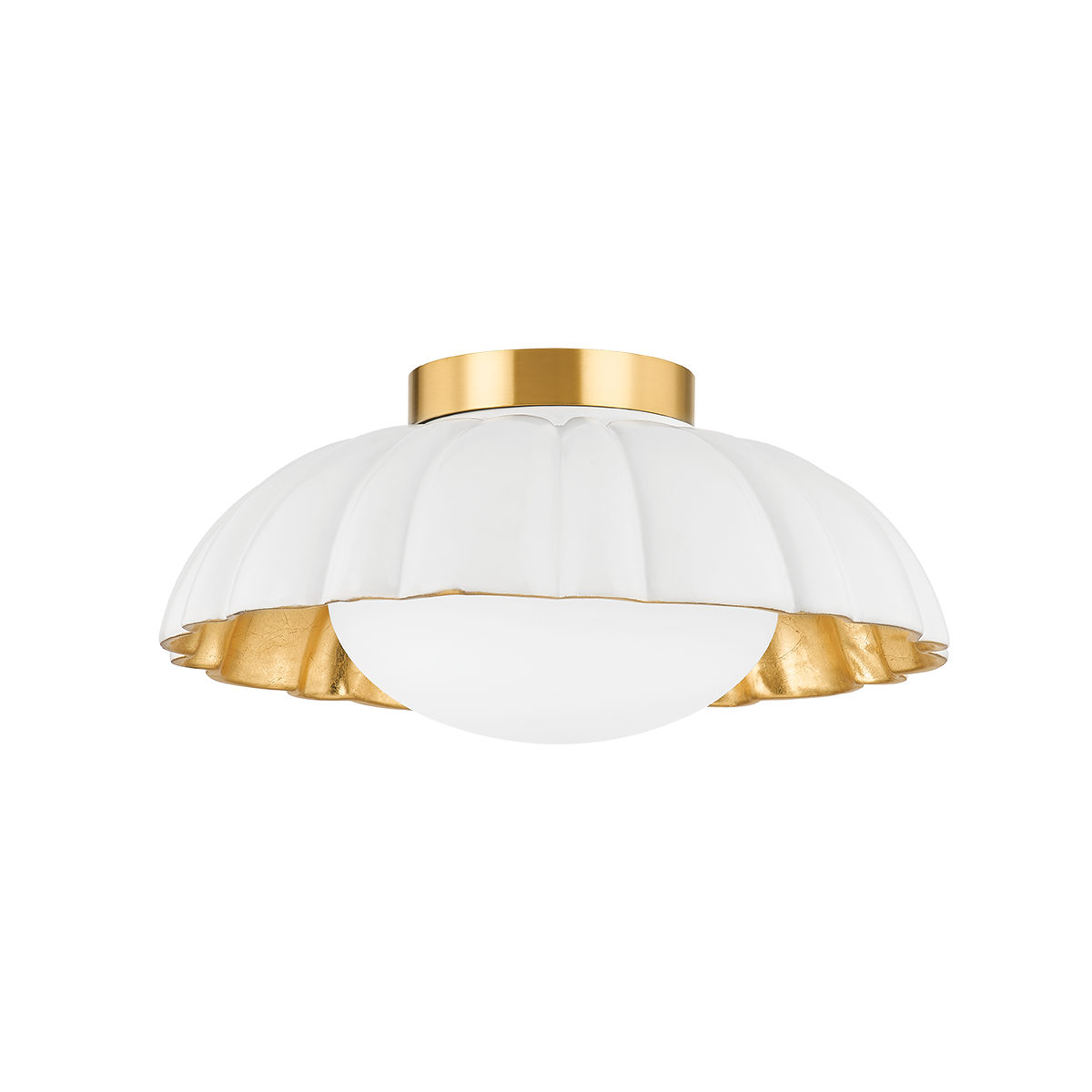 PENELOPE Flush Mount in Aged Brass Finish