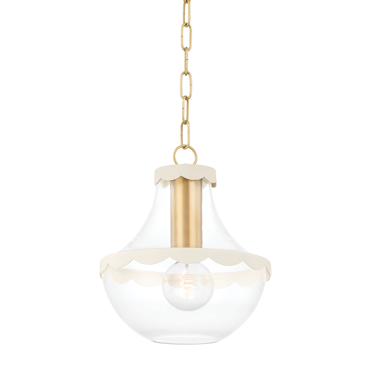 ALAINA Pendant in Aged Brass Finish
