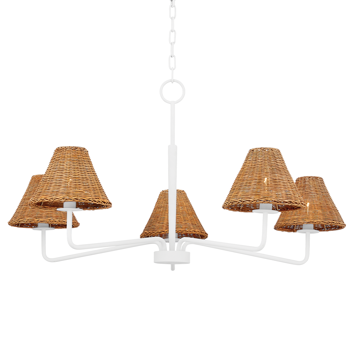 Issa Chandelier in TEXTURED WHITE Finish