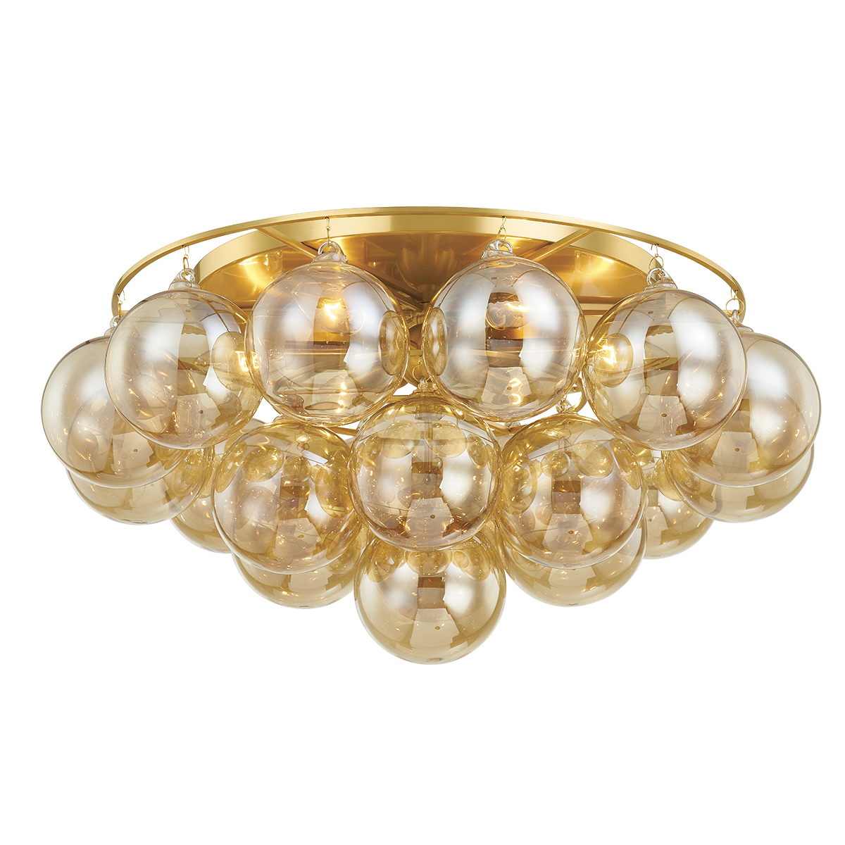 Mimi Flush Mount in Aged Brass Finish