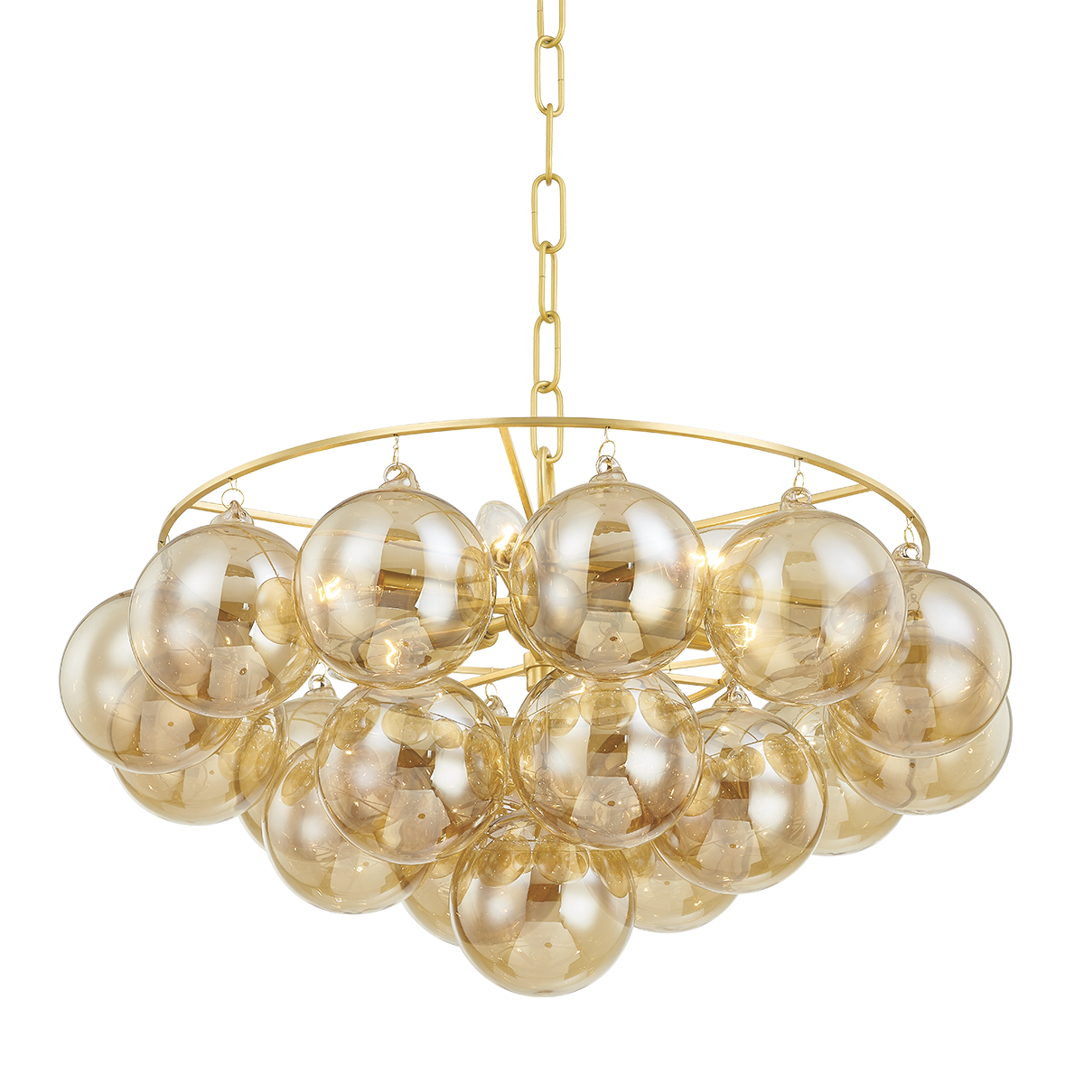 Mimi Chandelier in Aged Brass Finish
