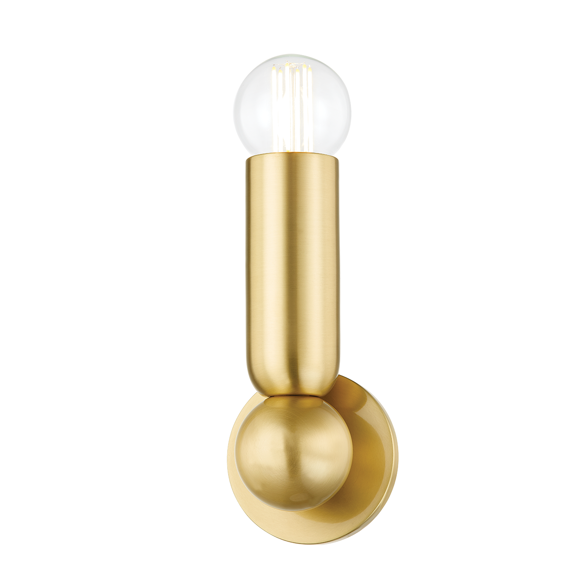 LOLLY Wall Sconce in Aged Brass Finish