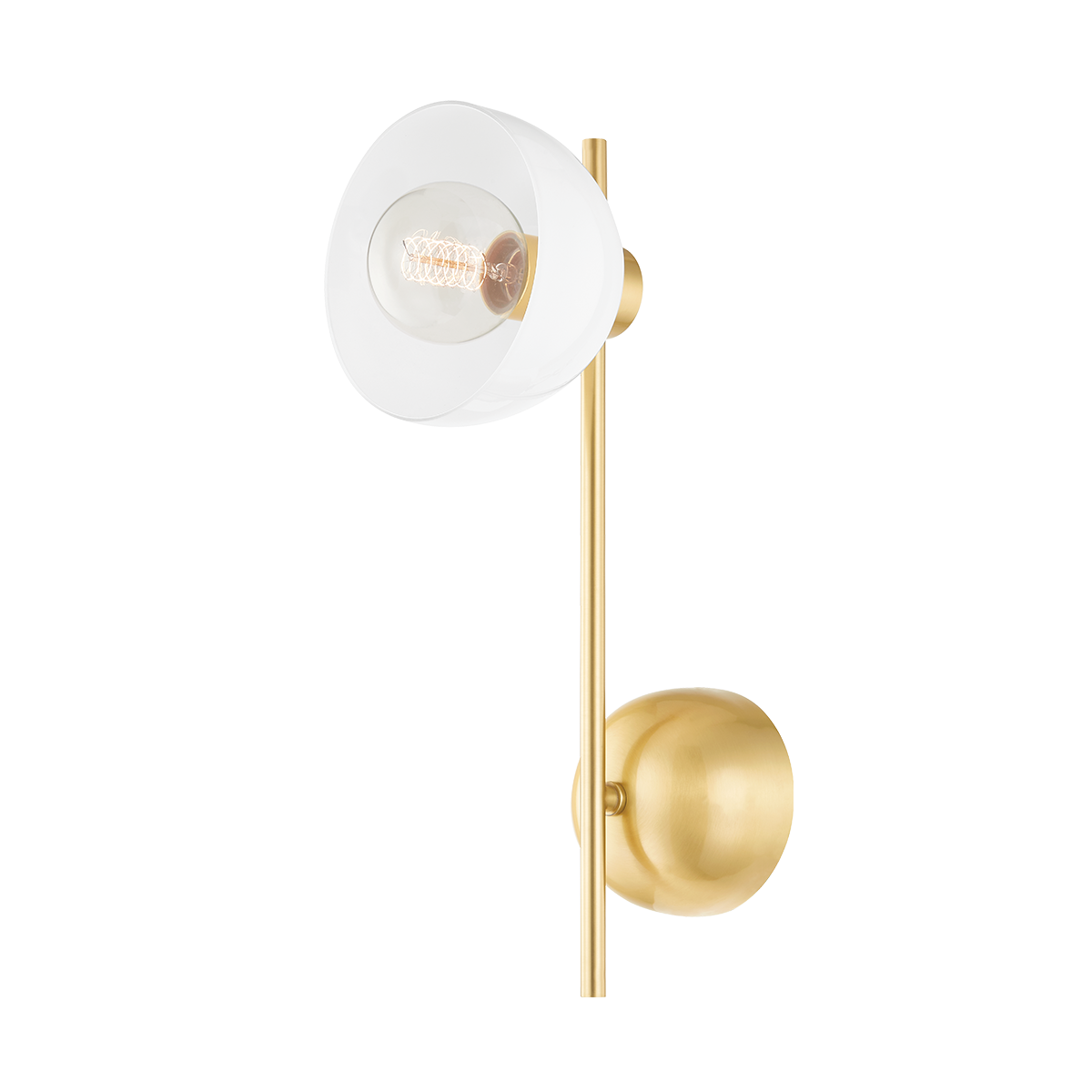 BELLE Wall Sconce in Aged Brass Finish