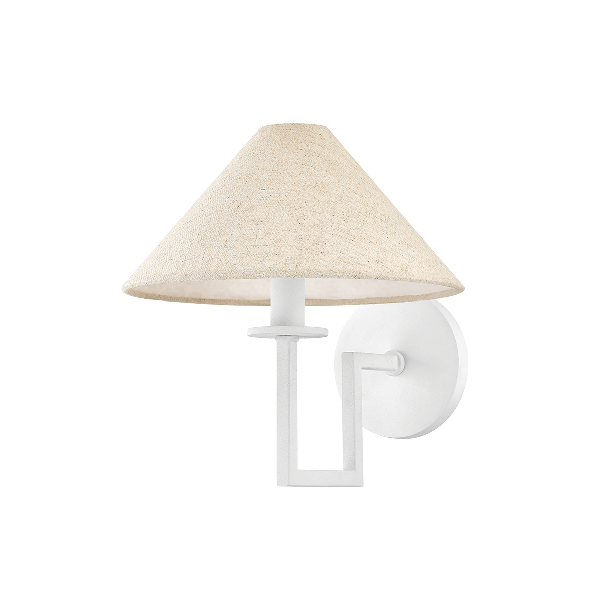 GLADWYNE Wall Sconce in TEXTURED WHITE Finish