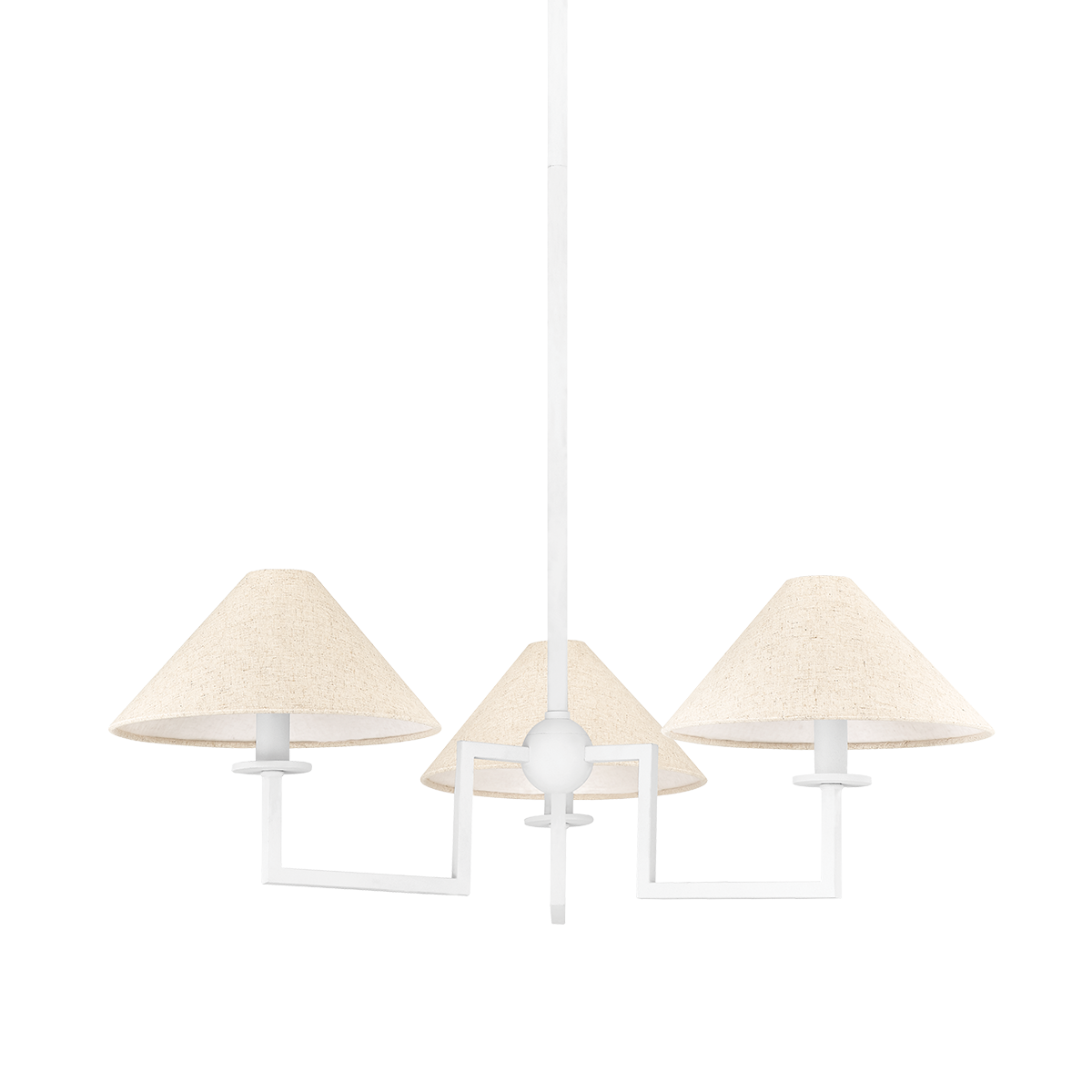 GLADWYNE Chandelier in TEXTURED WHITE Finish