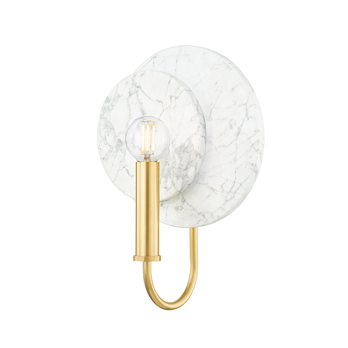 TULA Wall Sconce in Aged Brass Finish