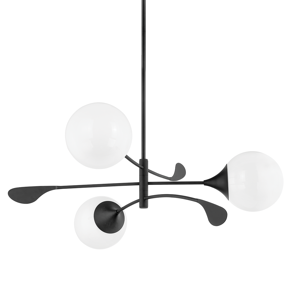 VICTORIA Chandelier in TEXTURED BLACK Finish